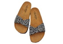 Ljetne anatomske natikace za zene crno bijele 3