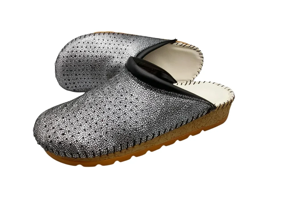 anatomske natikace zatvorene srebrna 5