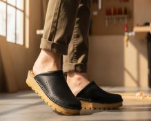 muške anatomske klompe od prirodne kože