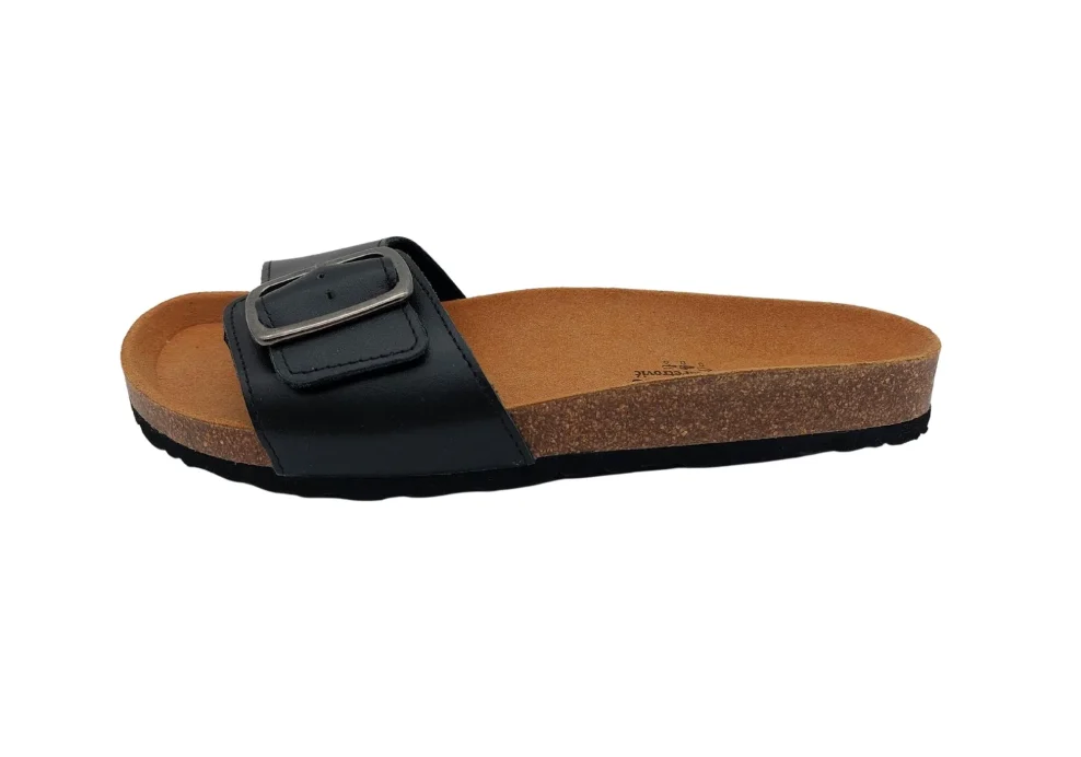 Anatomske natikace za zene sa sirim remenom crne boje 5