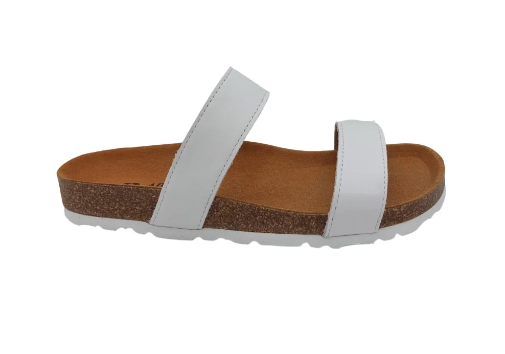 Ljetne zenske natikace sa dva remena bez kopcanja bijela11 Ljetne zenske natikace sa dva remena bez kopcanja bijela11