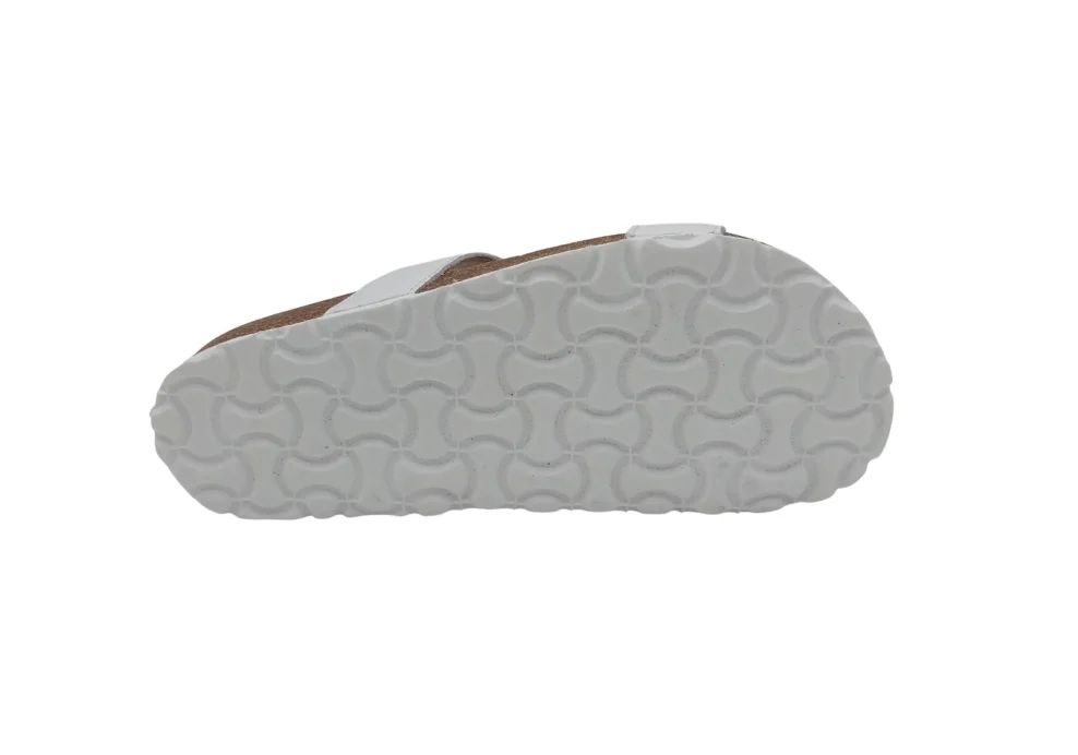 Ljetne zenske natikace sa dva remena bez kopcanja bijele 3