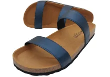 Ljetne zenske natikace sa dva remena bez kopcanja plave boje 6