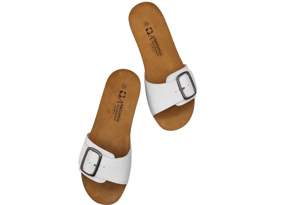 Zenske Natikace s povisenim donom bijele 1