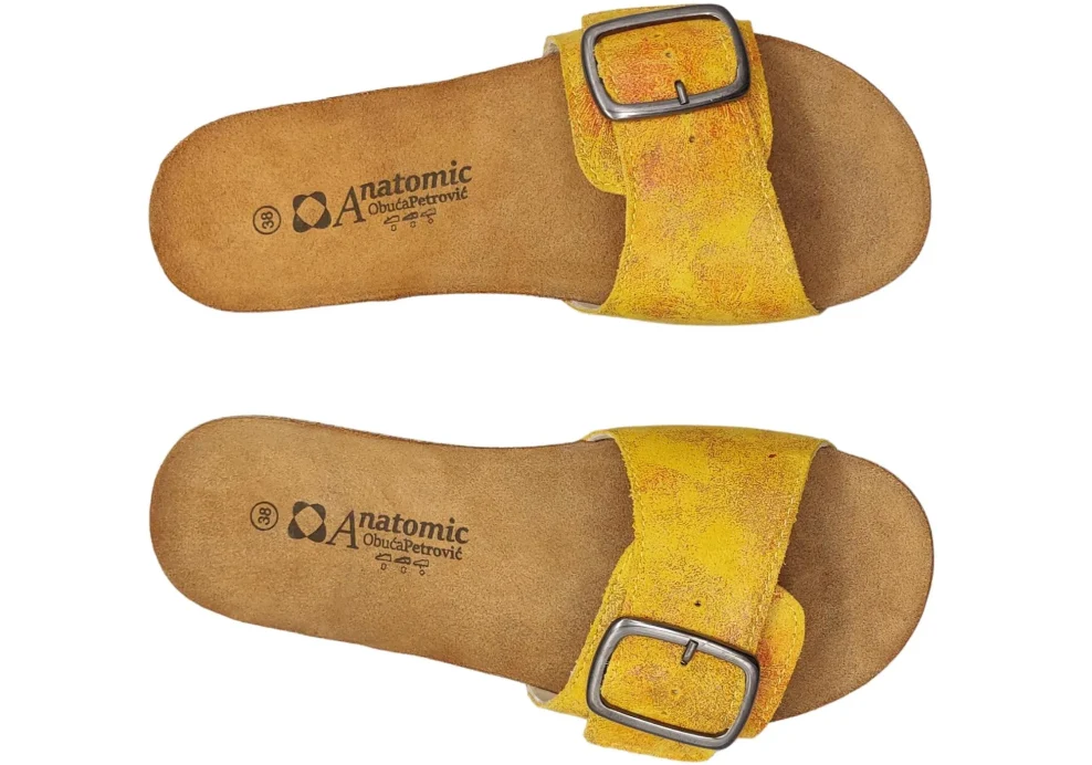 Zenske Natikace s povisenim donom zute 3