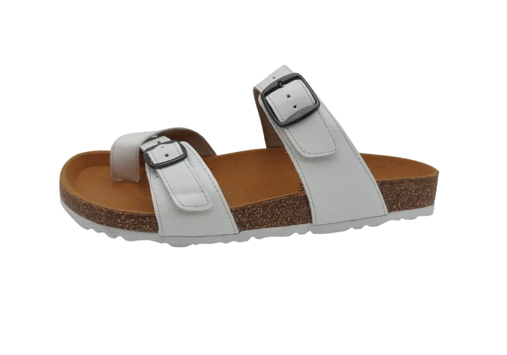 Zenske kozne Japanke sa remenom oko palca bijele boje 11