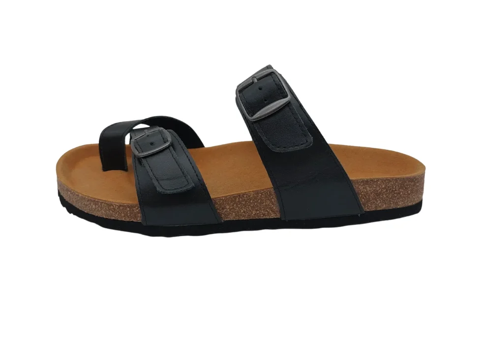 Zenske kozne Japanke sa remenom oko palca crne boje 11