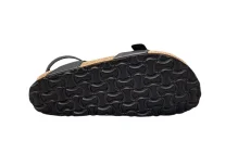 Zenske kozne sandale s remenima crna5