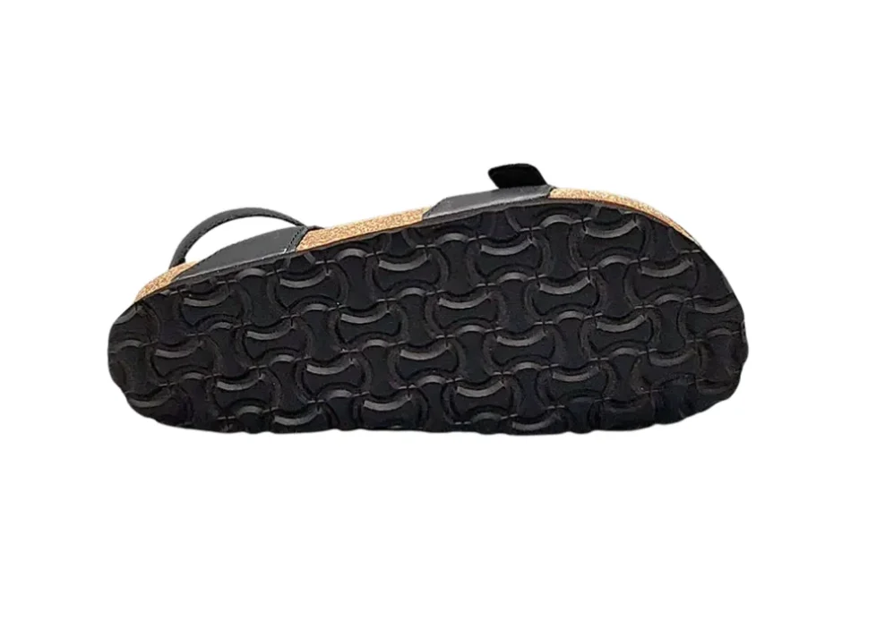 Zenske kozne sandale s remenima crna5