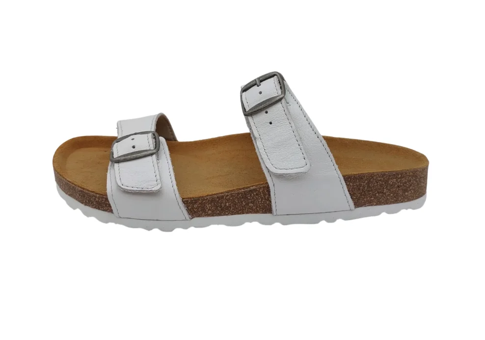 Zenske ljetne natikace sa dva remena bijele 11