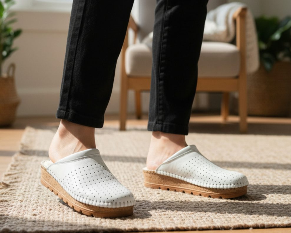 bijele anatomske klompe