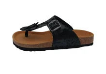 zenske kozne japanke crne bojes uzorkom cvijeca11