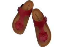 zenske kozne japanke crvene boje 2