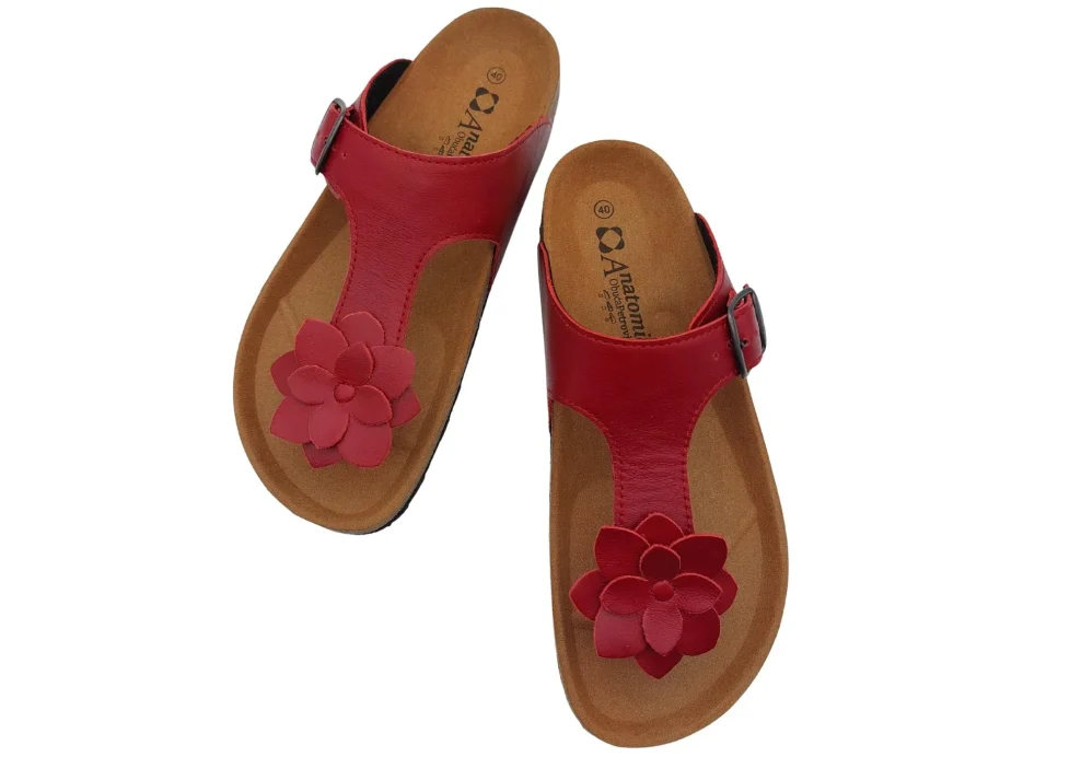 zenske kozne japanke crvene boje 6