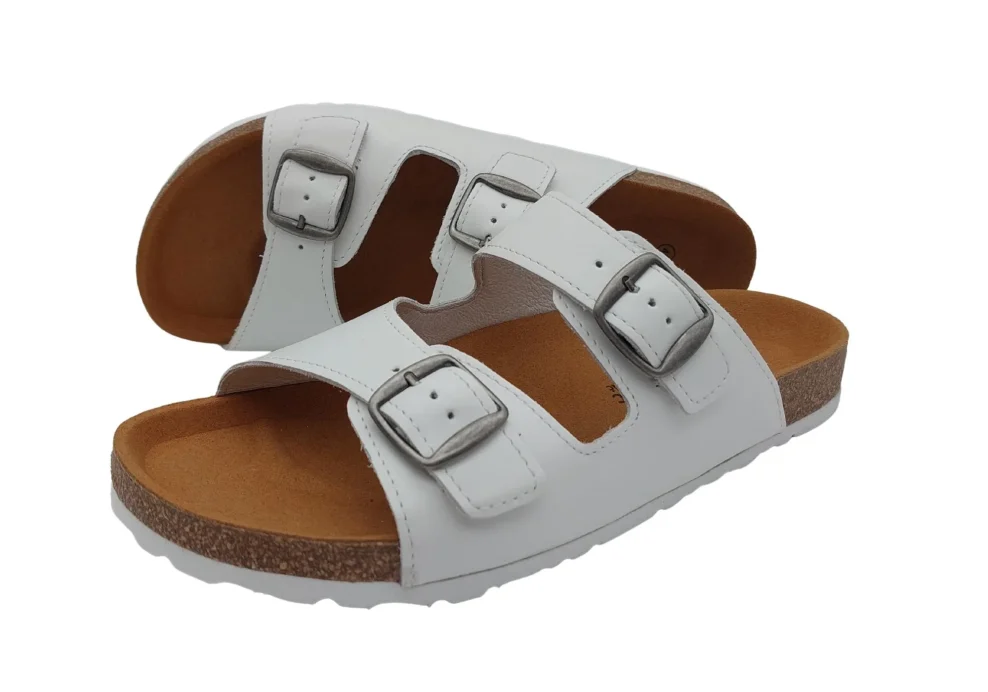 zenske natikace sa sirim remenom bijela 1