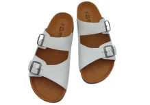 zenske natikace sa sirim remenom bijela 5