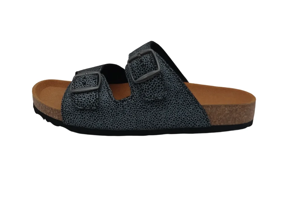 zenske natikace sa sirim remenom crna na tockice 11