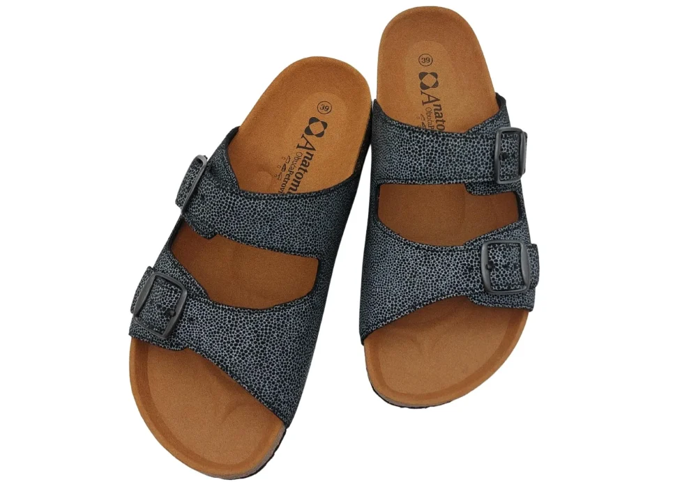 zenske natikace sa sirim remenom crna na tockice 6