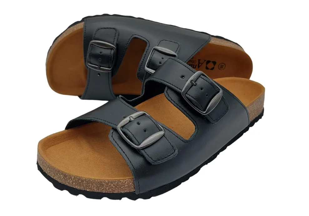 zenske natikace sa sirim remenom crne boje 7