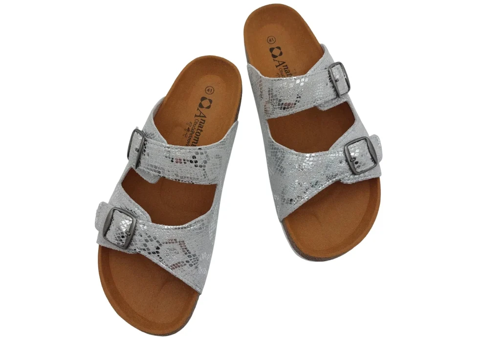 zenske natikace sa sirim remenom srebrne 1