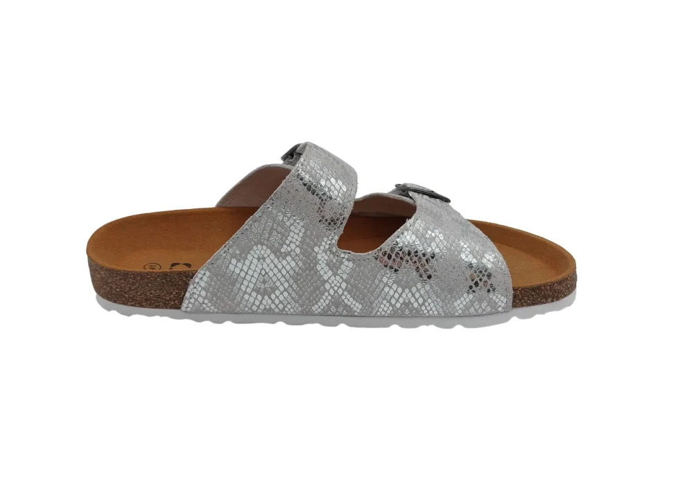 zenske natikace sa sirim remenom srebrne 4