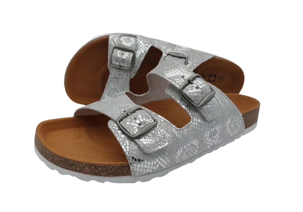 zenske natikace sa sirim remenom srebrne 6