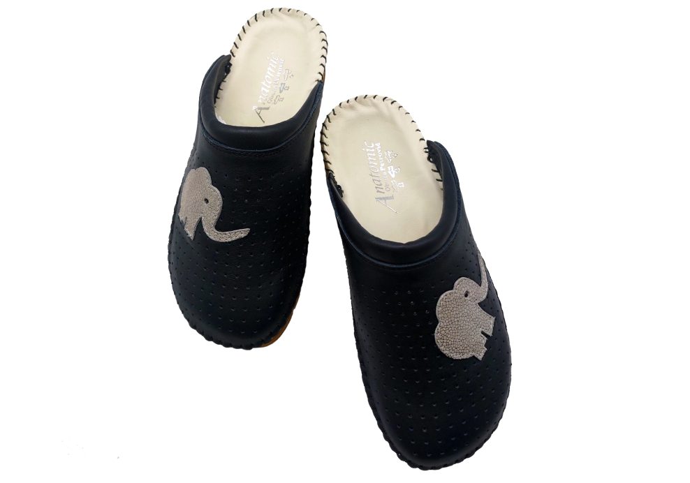 anatomske natikace crna prisivak slon 1