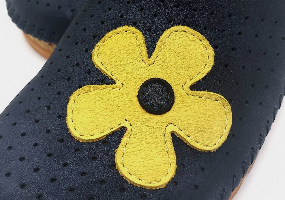 anatomske natikace tamno plava prisivak cvijet 5