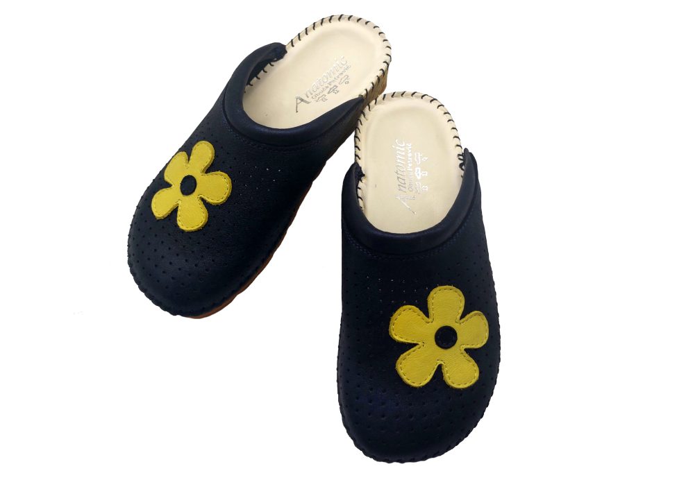 anatomske natikace tamno plava prisivak cvijet