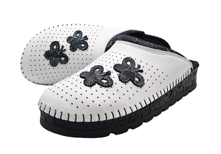 200 bijela (crno srebrni leptiri i kragna)