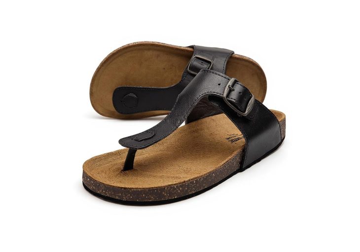 crne japanke od kože, uniseks