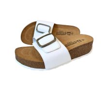 platforma natikače bijela koža