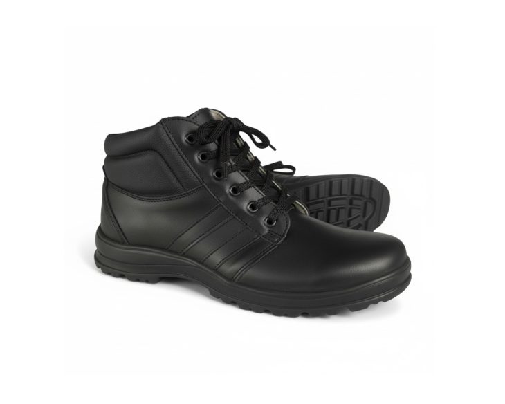 muške kožne gležnjače crna