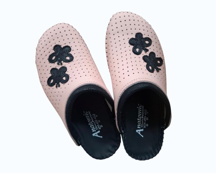 200 svjetlo roza, crno,sjajni leptiri i kragna