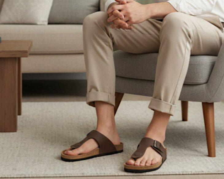 703 smeđa brušena muške