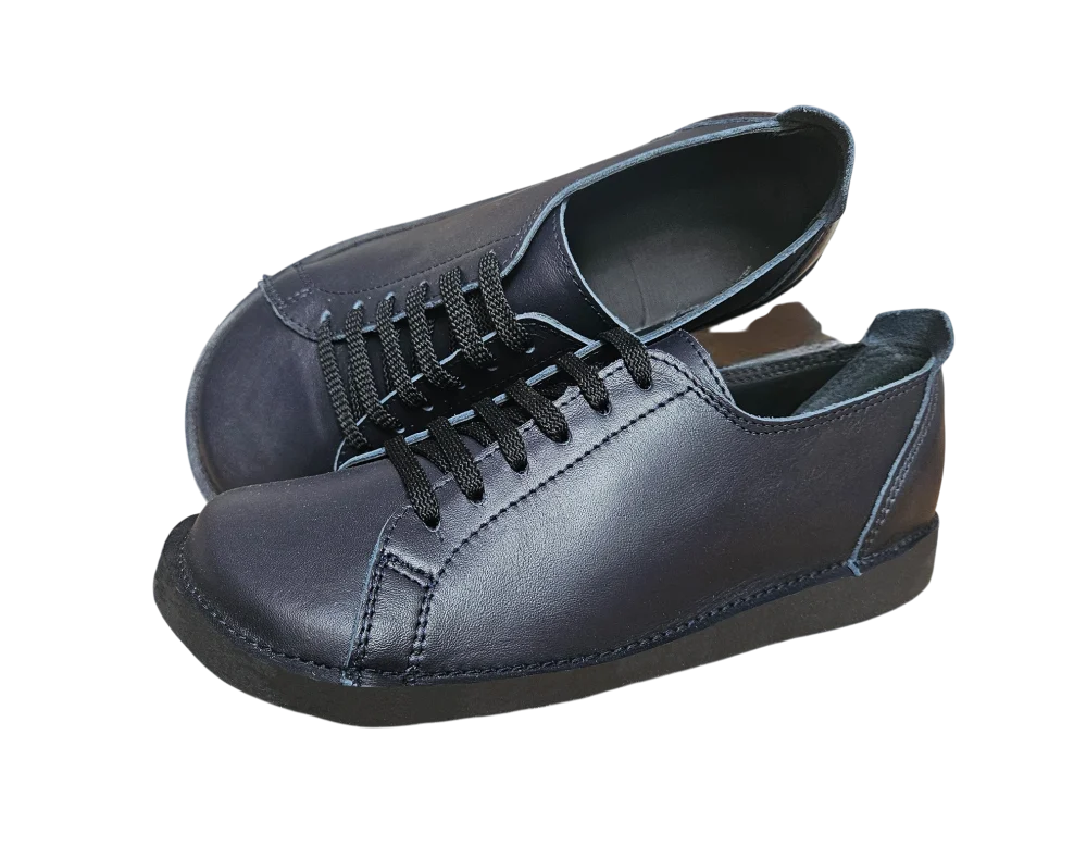 Kožne cipele tamno plava glatka (4)