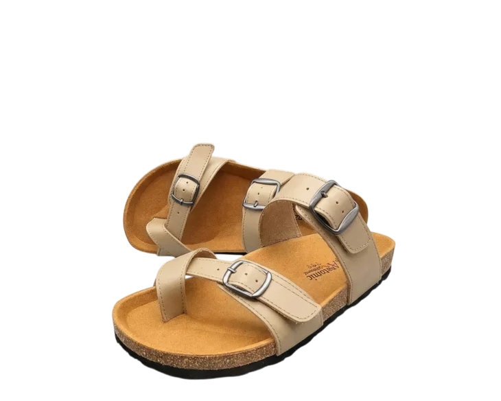 Kožne japanke sa križanim remenima oko palca