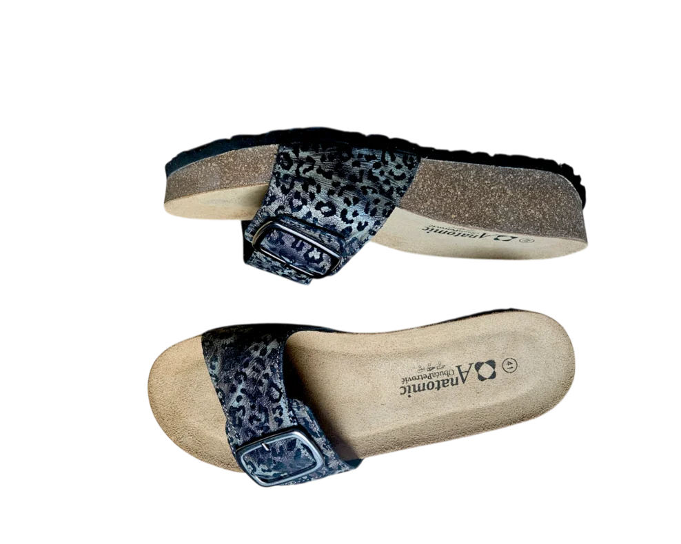 Kožne natikače, sa mekanim anatomskim gazištem , povišene (5)