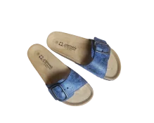 Tamnoplave kožne natikače Midnight Blue