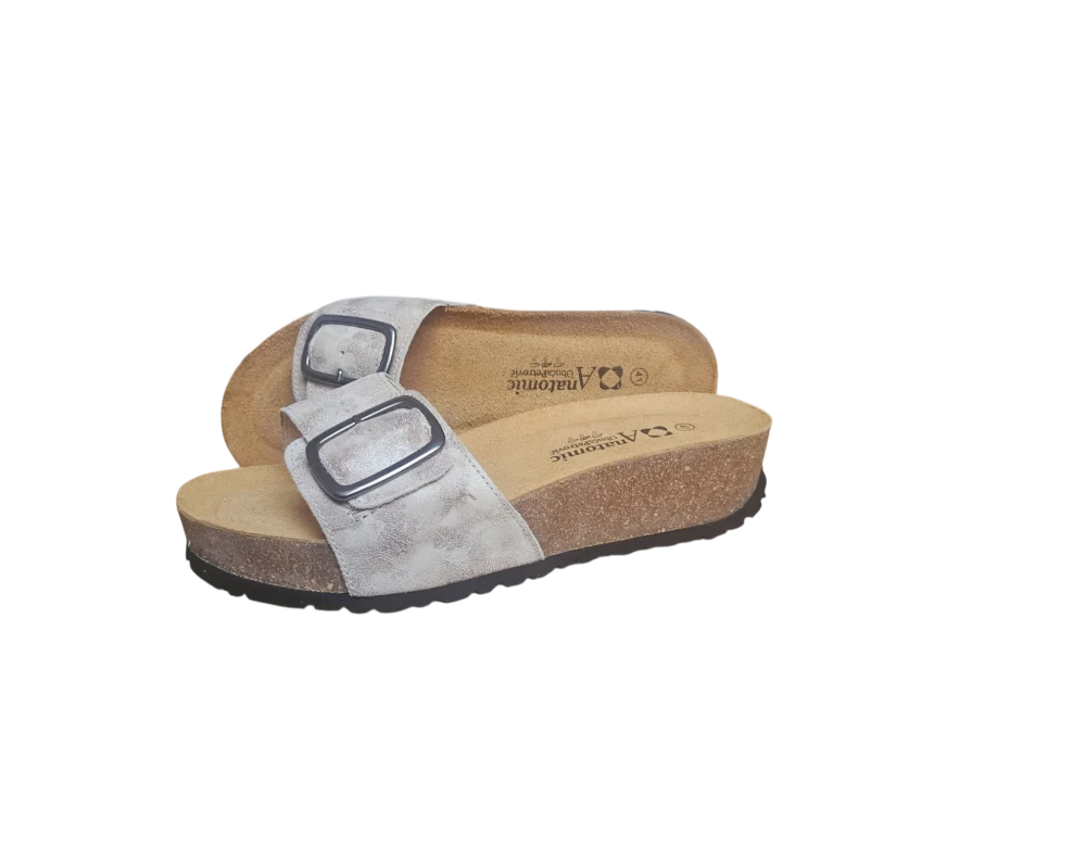 anatomske-papuče-kožna-tabanica-podesiva-kopča-srebrni-sjaj