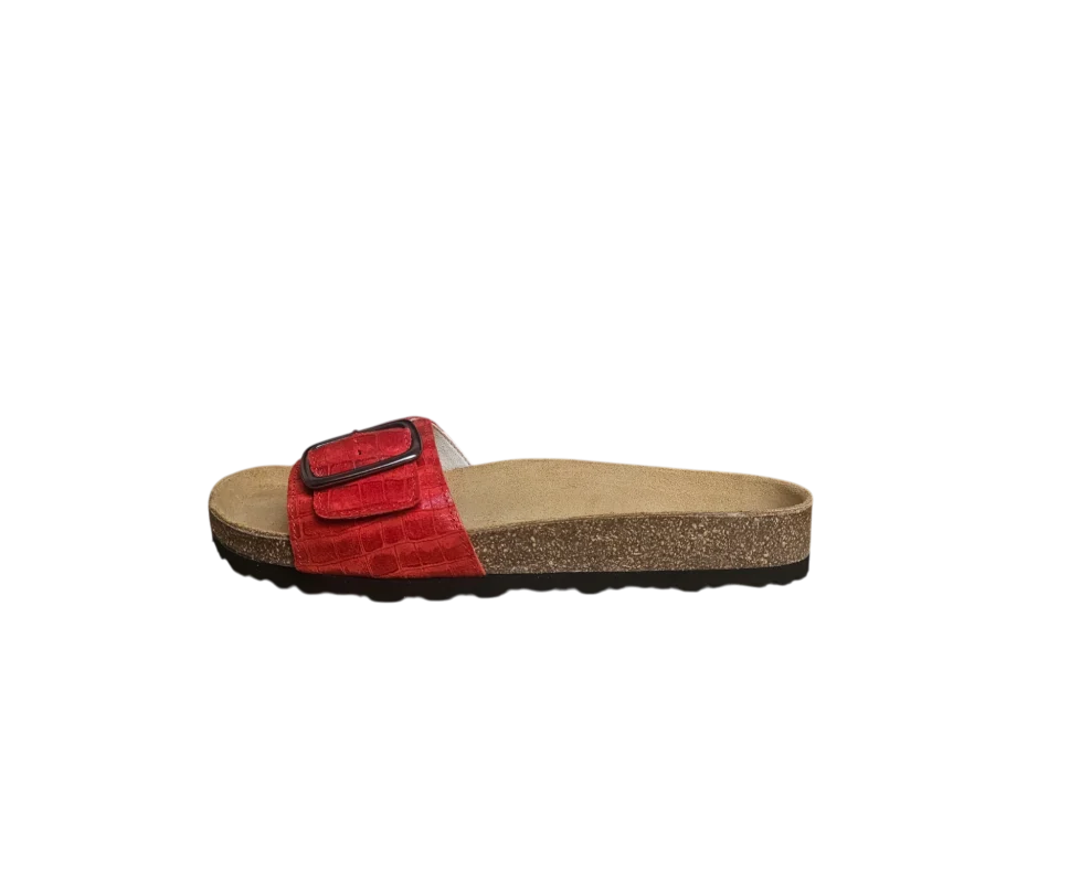 crvene kozne natikace red croco