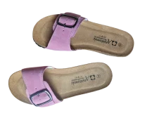 detalj kopca natikace brušena koža orchid pink1