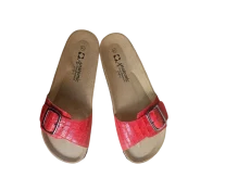 detalj koze crveni croco uzorak.