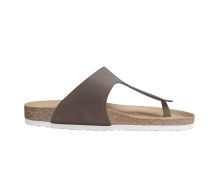 zenske kozne japanke smedja bijeli djon